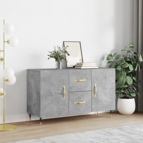 Sideboard Concrete gray Engineered wood 39.4x14.2x23.6 ...