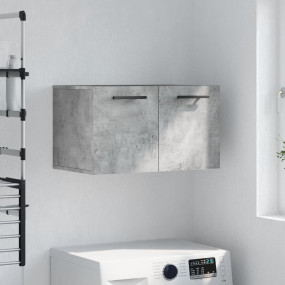 Wall Cabinet Concrete Grey Engineered Wood 23.6 in Wall...