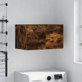 Wall Cabinet Smoked oak Engineered wood 23.6 x 14.4 x 1...