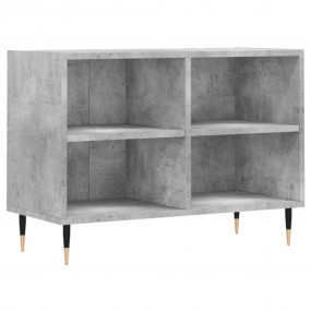 TV Cabinet Concrete Grey Engineered Wood, Iron Medium T...