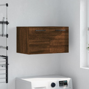 Wall Cabinet Brown Oak Engineered Wood Medium Wall Cabi...