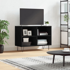 TV Cabinet Black Engineered wood, iron 27.4 x 11.8 x 19...