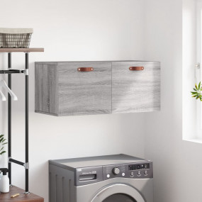 Wall Cabinet Grey Sonoma Engineered wood Medium Wall Ca...