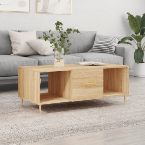 Coffee Table Sonoma Oak Engineered wood, Iron Medium Co...