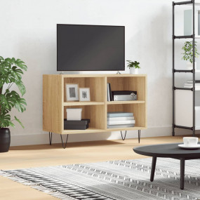 TV Cabinet Sonoma oak Engineered wood, iron Medium TV C...