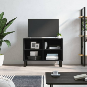TV Cabinet Black Engineered Wood 27.4 x 11.8 x 19.7 in ...
