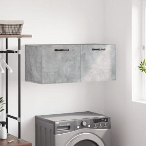 Wall Cabinet Concrete grey Engineered wood Medium Wall ...