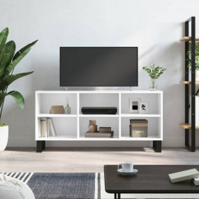 TV Cabinet High gloss white Engineered wood Medium TV C...