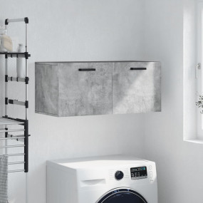 Wall Cabinet Concrete Grey Engineered wood Medium Wall ...