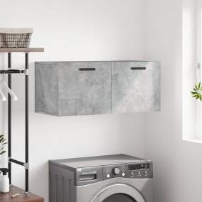 Wall Cabinet Concrete Grey Engineered Wood 31.5x14.4x13...