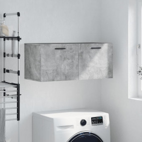 Wall Cabinet Concrete Grey Engineered Wood Standard Wal...
