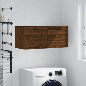 Wall Cabinet Brown oak Engineered wood Medium Wall Cabi...
