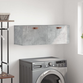 Wall Cabinet Concrete Grey Engineered Wood Medium Wall ...