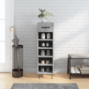 Shoe Cabinet Concrete grey Engineered wood, iron, alumi...