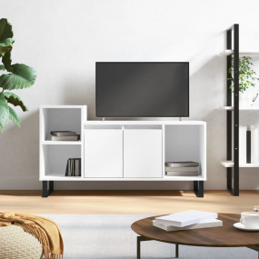 TV Cabinet White Engineered wood TV Cabinet Rectangular