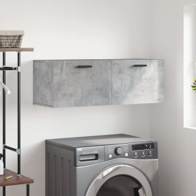 Wall Cabinet Concrete Grey Engineered Wood Medium Wall ...