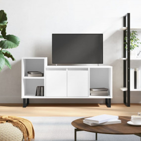 TV Cabinet High gloss white Engineered wood, metal