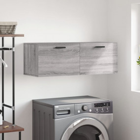 Wall Cabinet Gray Sonoma Engineered Wood Medium Wall Ca...