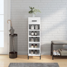 Shoe Cabinet White Engineered wood, Iron, Zinc alloy 41...