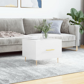 Coffee Table High gloss white Engineered wood, iron