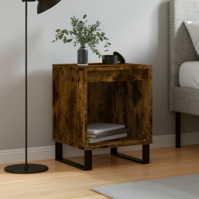 Nightstand Smoked Oak Engineered wood Medium-sized Nigh...