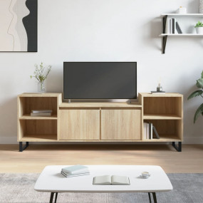 TV Cabinet Sonoma Oak Engineered Wood, Metal