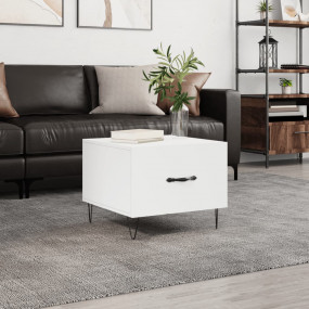 Coffee Table White Engineered wood Medium Modern Coffee...