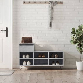 Shoe Cabinet Concrete grey Engineered wood Medium Shoe ...