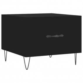 Coffee Table Black Engineered wood, Iron Medium Coffee ...