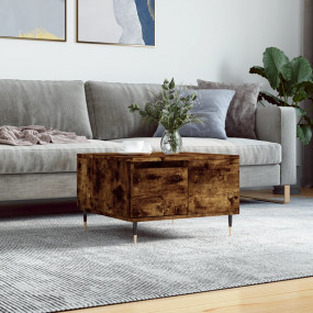 Coffee Table Smoked Oak Engineered wood, metal Small Co...