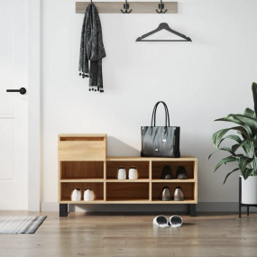 Shoe Cabinet Sonoma oak Engineered wood, metal Medium