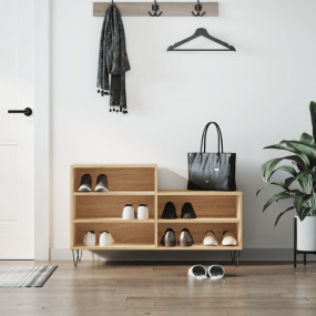 Shoe Cabinet Sonoma oak Engineered wood Medium Storage