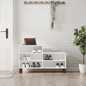 Shoe Cabinet White Engineered wood, metal Standard Shoe...