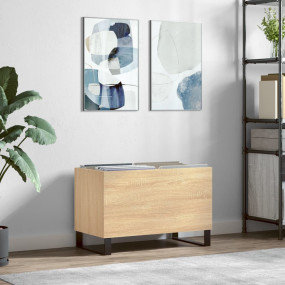 Record Cabinet Sonoma oak Engineered wood Compact Recor...