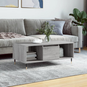 Coffee Table Grey sonoma Engineered wood, Metal Medium