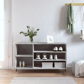 Shoe Cabinet Concrete Gray Engineered Wood Medium Moder...