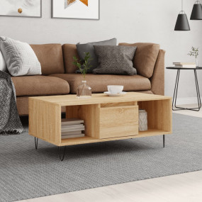 Coffee Table Sonoma oak Engineered wood, metal Medium