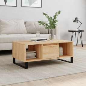Coffee Table Sonoma Oak Engineered wood, Metal Medium