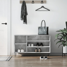 Shoe Cabinet Concrete grey Engineered wood Medium Shoe ...
