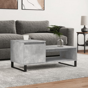 Coffee Table Concrete Grey Engineered wood, Metal Mediu...