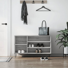 Shoe Cabinet Grey Sonoma Engineered wood Medium Storage