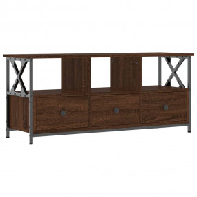 TV Cabinet Brown Oak Engineered wood, Iron