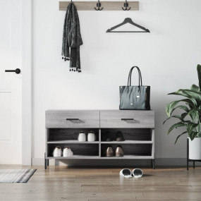 Shoe Bench Grey sonoma Engineered wood Medium Shoe Benc...