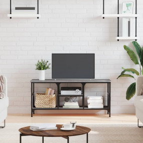 TV Cabinet Grey Sonoma Engineered wood, Iron TV Cabinet