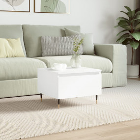 Coffee Table White Engineered wood 19.7 x 18.1 x 13.8 i...