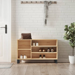 Shoe Cabinet Sonoma Oak Engineered Wood Medium Shoe Cab...