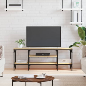 TV Cabinet Sonoma Oak Engineered Wood Large Storage TV ...