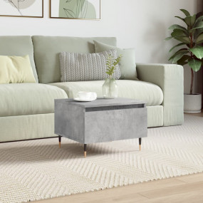 Coffee Table Concrete gray Engineered wood 19.7x18.1x13...