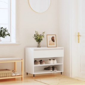 Shoe Cabinet White Engineered wood, metal Medium Shoe C...