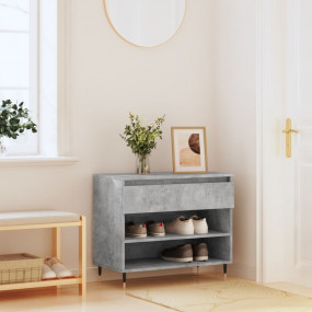 Shoe Cabinet Concrete Grey Engineered wood, Metal Mediu...